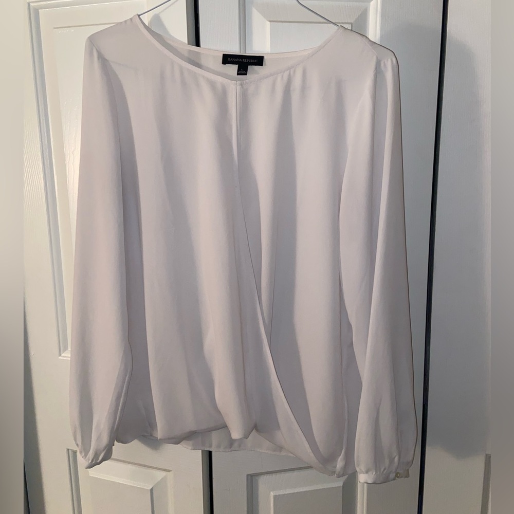 Banana Republic Size L Women Long Sleeve Work Blouse